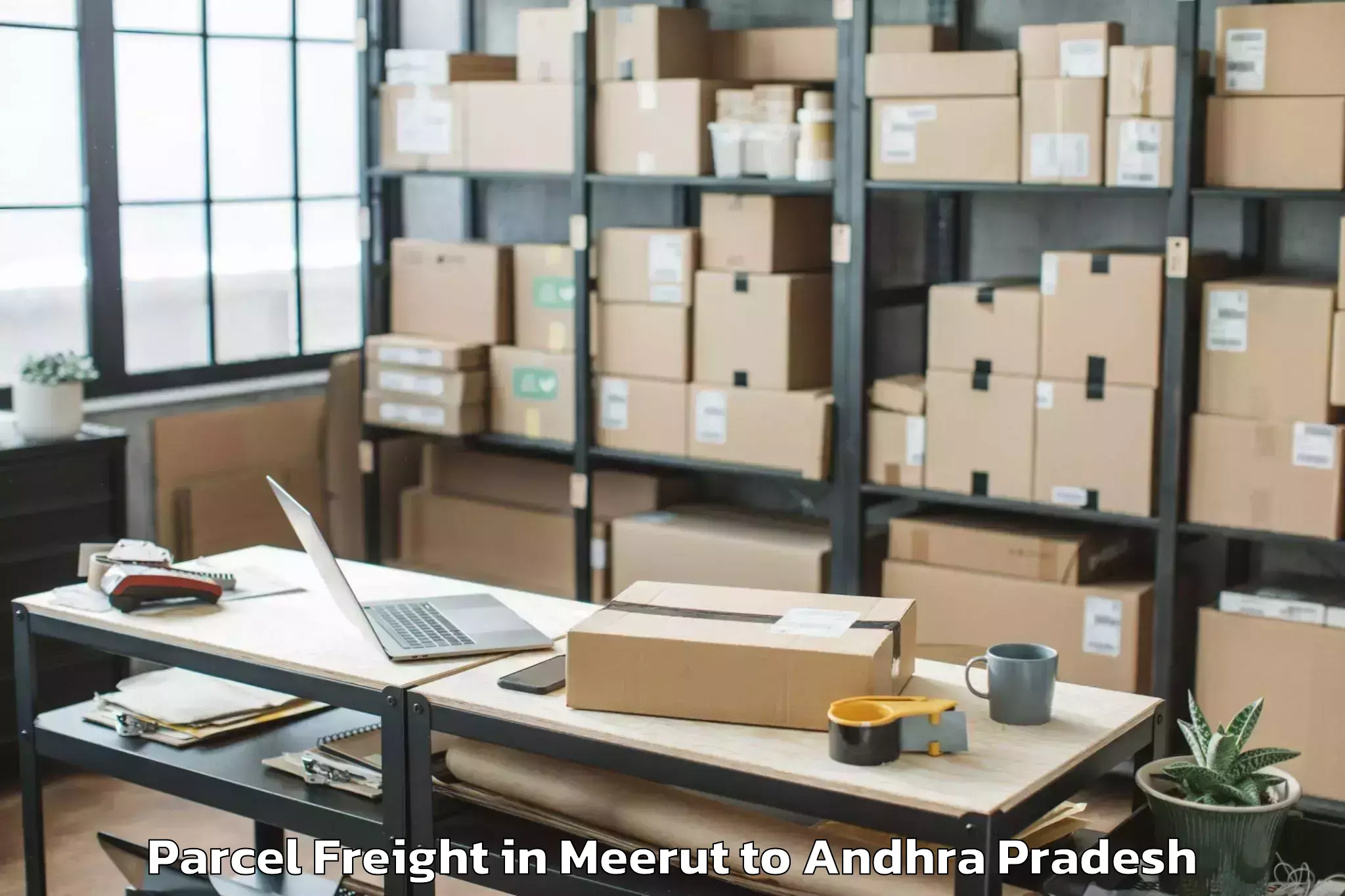 Efficient Meerut to Nekarikallu Parcel Freight